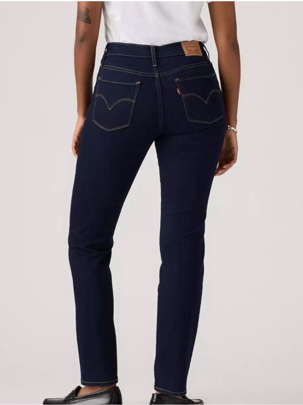 Levi's Dark Blue Denim Jeans 314 women’s straight 28 New 28x32